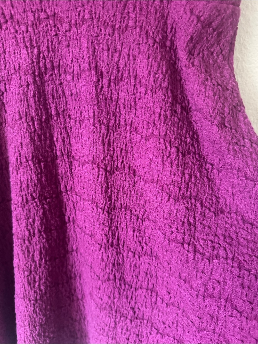 Free People Textured Deep V Mini Dress in Plum - Picture 4 of 6